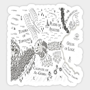 The Map of Mathematics Sticker